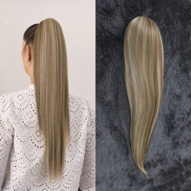 Svijetlo smeđa s pamenovima │ Ravna │ 75cm │ Rep na mrežicu