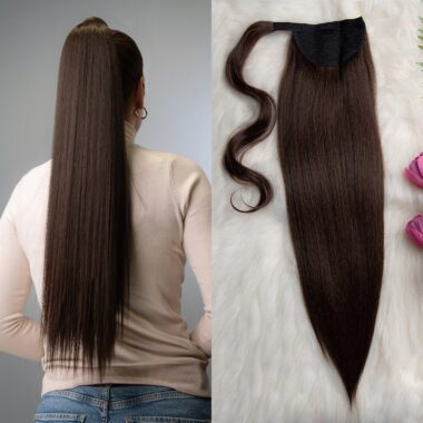 Smeđa │Ravna │75cm │Rep na čičak trakicu