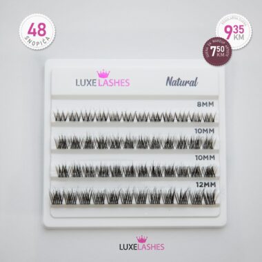 Parcijalne trepavice, Natural, 48 snopića