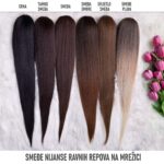 Smedje nijanse repova na mrezicu