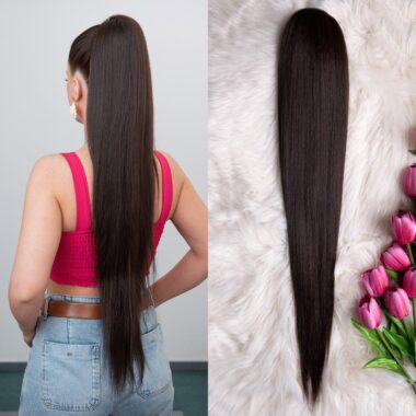 Tamno smeđa │ Ravna │ 90cm │ Rep na mrežicu