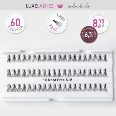 Parcijalne trpavice sa 10 dlačica (S,M), knot free