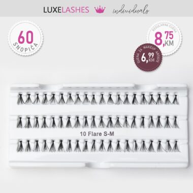 Parcijalne trepavice sa 10 dlačica (S,M)