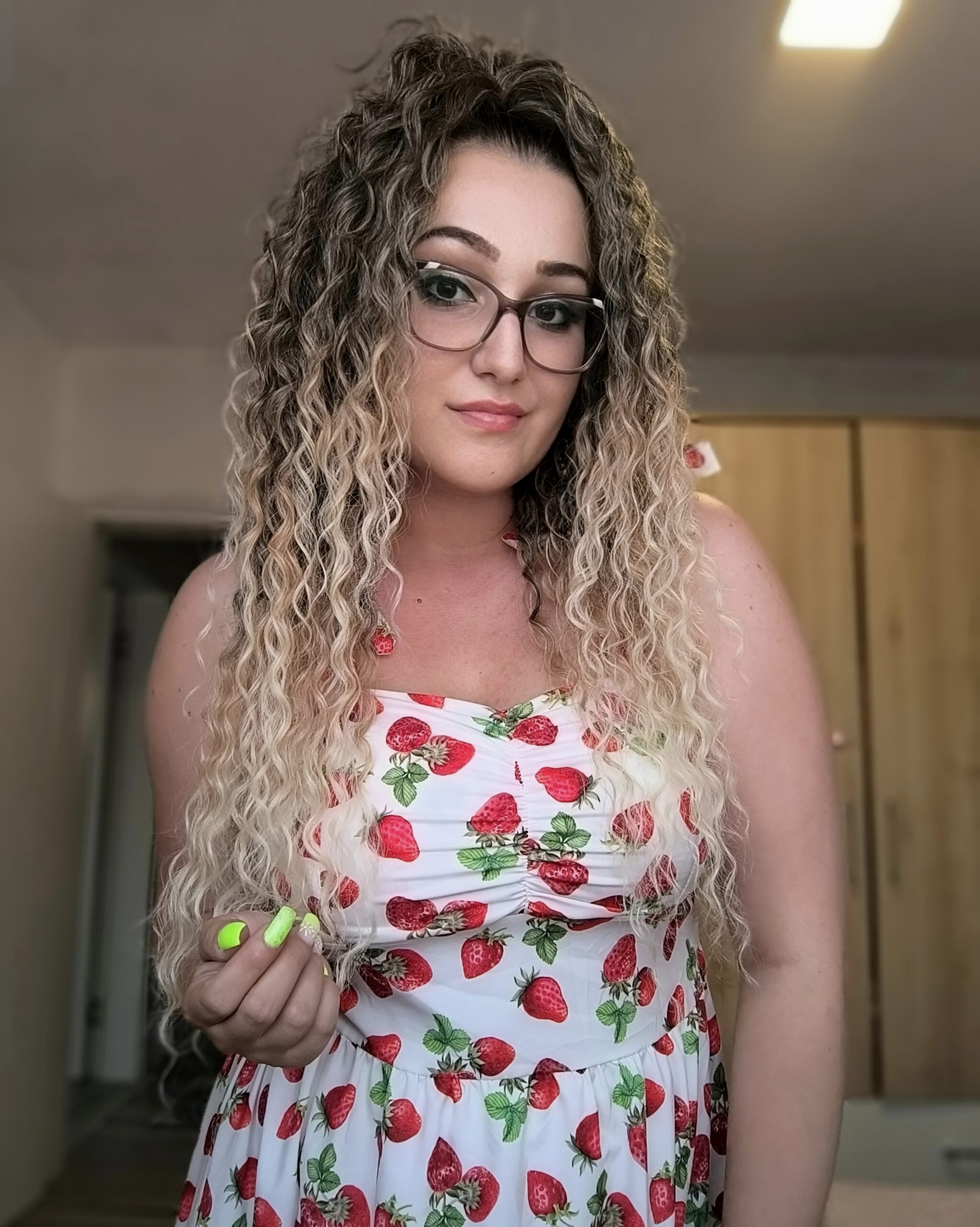 Smeđe Plava Ombre │Afro │80cm │Rep na mrežicu photo review