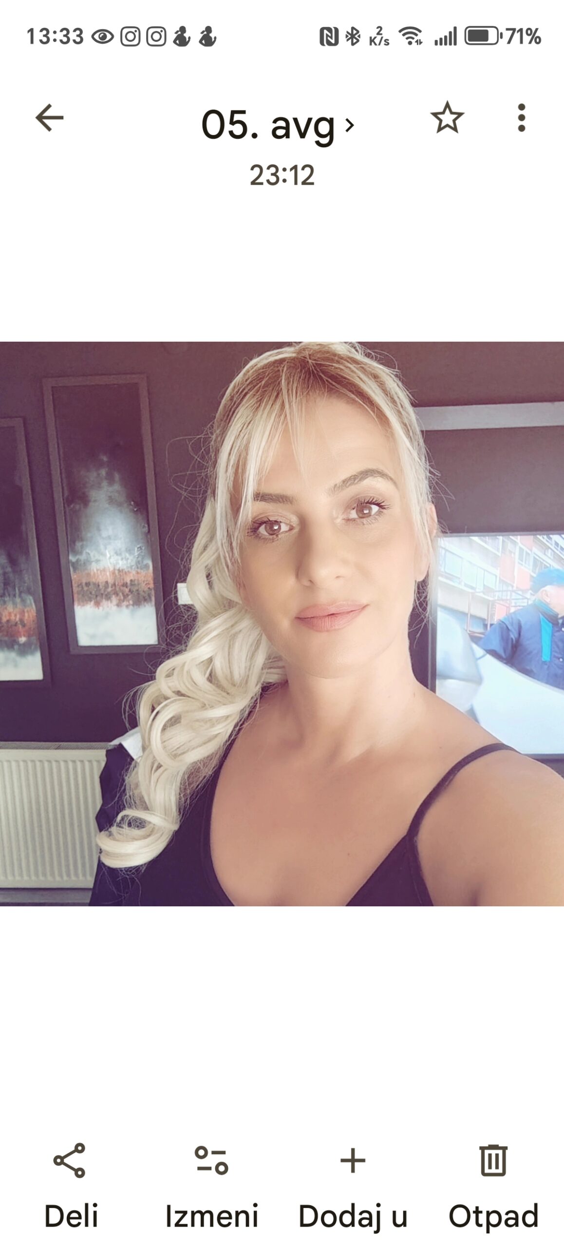 Smeđe Plava Ombre │Ravna │75cm │Rep na mrežicu photo review