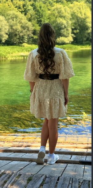 Svijetlo Smeđa │ Opuštena Kovrča │ 80cm │ Rep na mrežicu photo review