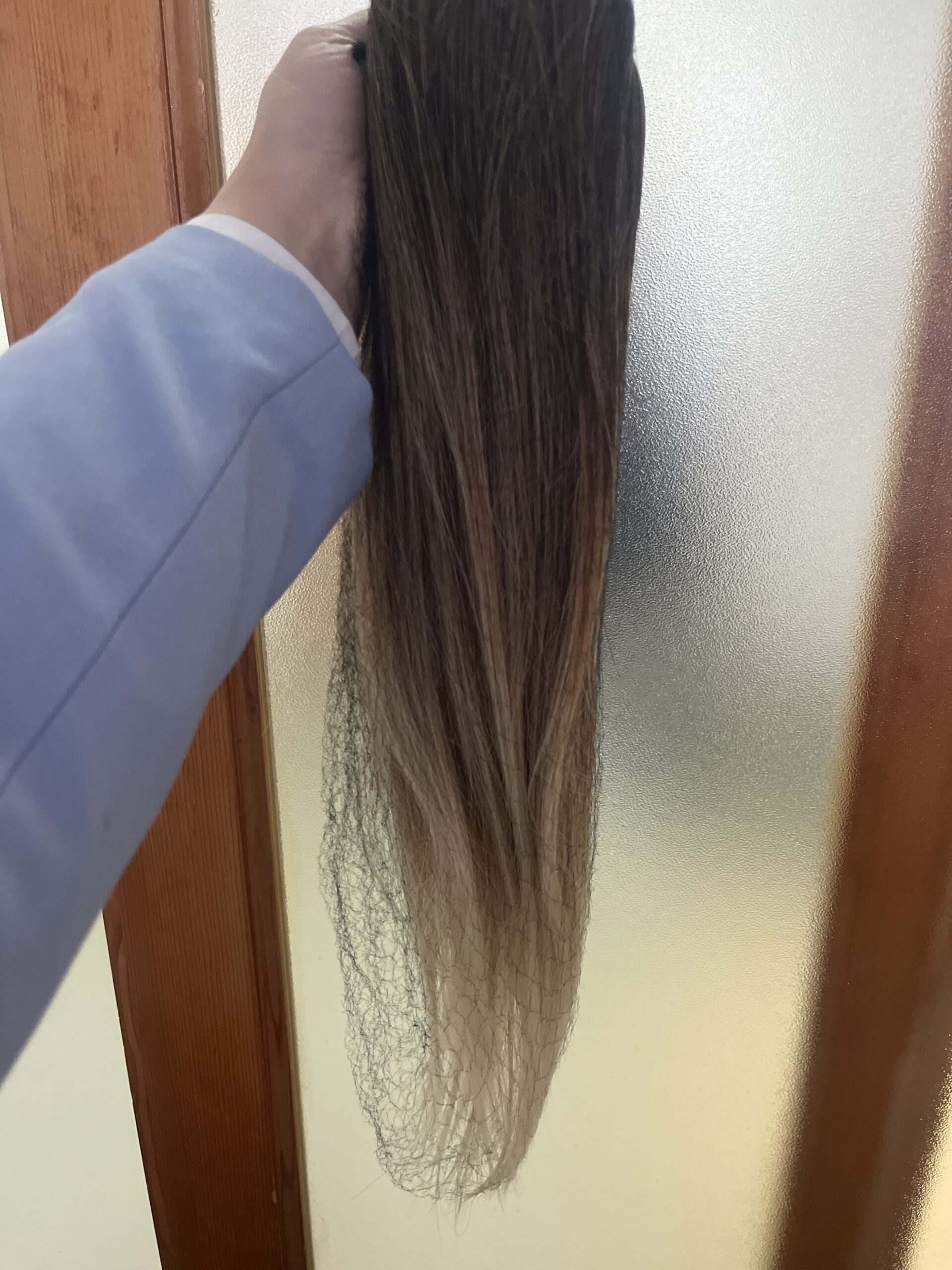 Smeđe Plava Ombre │Ravni │50cm │Rep na mrežicu photo review