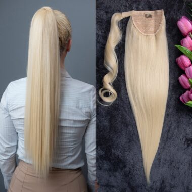 Svijetlo Plava │ Ravna │ 75cm │ Rep na čičak trakicu