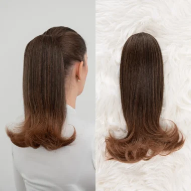 Smeđa Ombre │ Ariana │ 40cm │ Rep na mrežicu