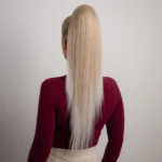 Platinum plava ombre│Ravna │75cm │Rep na mrežicu