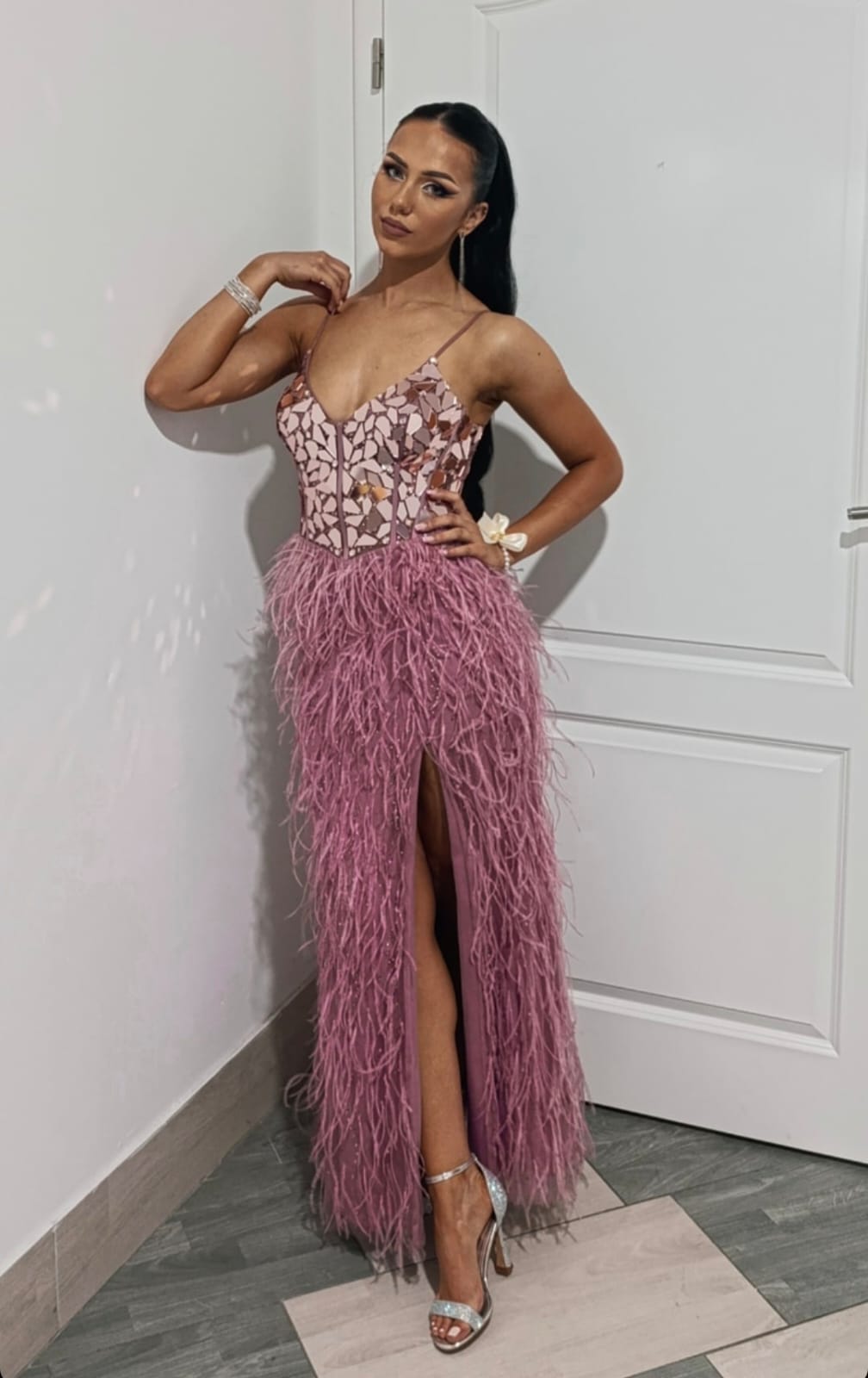 Crna │Opuštena kovrča │80cm │Rep na mrežicu photo review