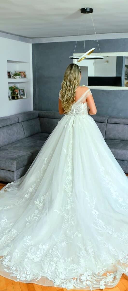 Svijetlo smeđa s pramenovima │ Ravna │ 60cm  │Ekstenzije na klipse photo review