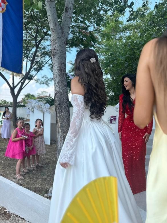 Smeđa sa pramenovima │Ravna │60cm │Ekstenzije na klipse photo review