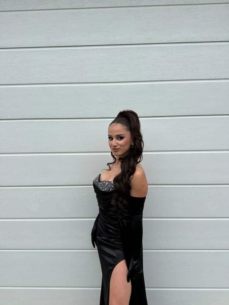 Tamno smeđa │ Opuštena Kovrča │ 80cm │ Rep na mrežicu photo review