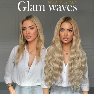 Glam waves - Jednodjelna "U" klipsa