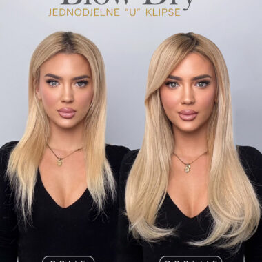 Blowdry "U" Jednodjelne klipse
