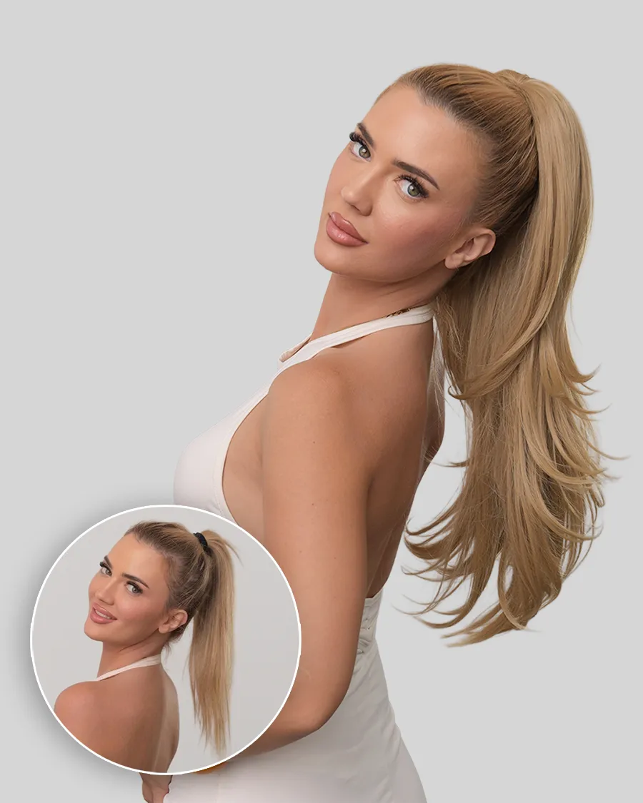 Prije i poslije Blowdry rep ekstenzije