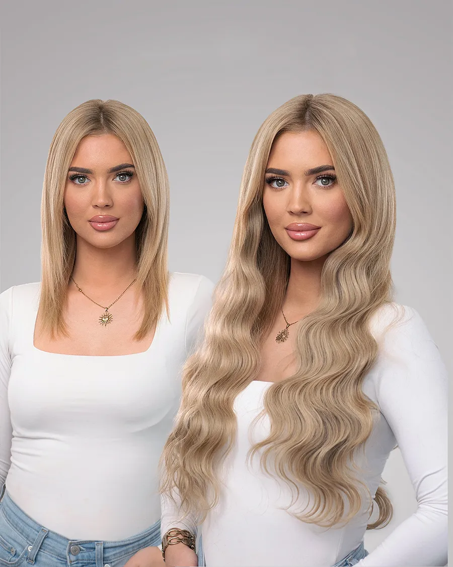 Glam Waves U-klipsa 60cm prije i poslije